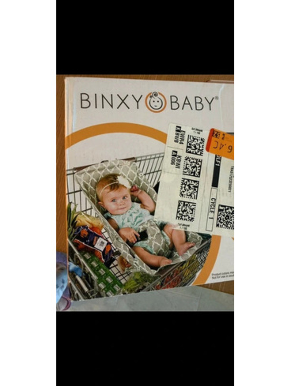 Shopping cart baby hammock